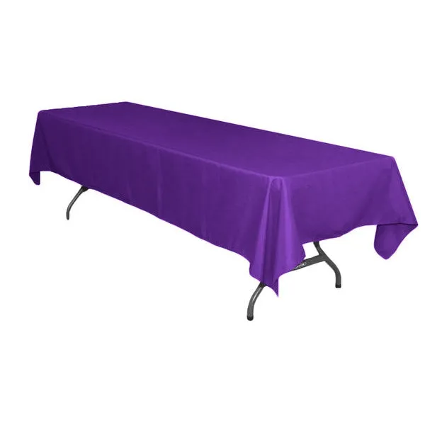 Rectangular Polyester Tablecloth 60"x126" - Purple