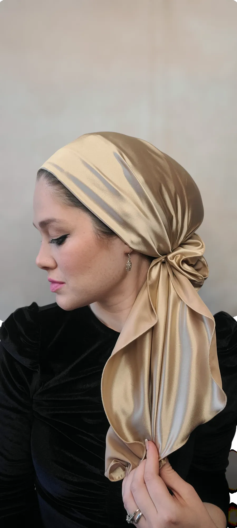 Rinati Lakel Silk Scarf with Scrunchie