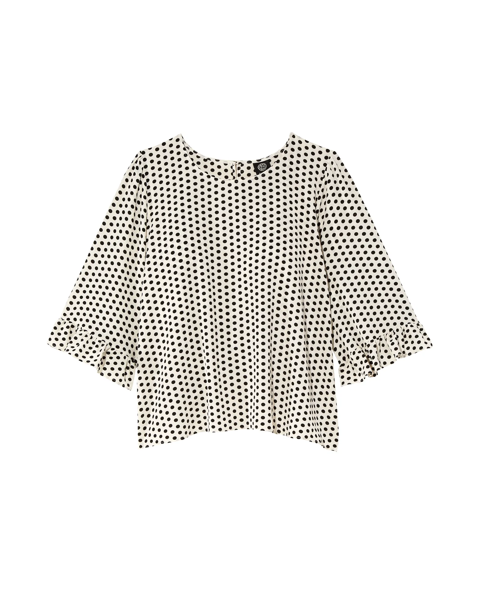 Ruah Woven Blouse | Ivory / Black