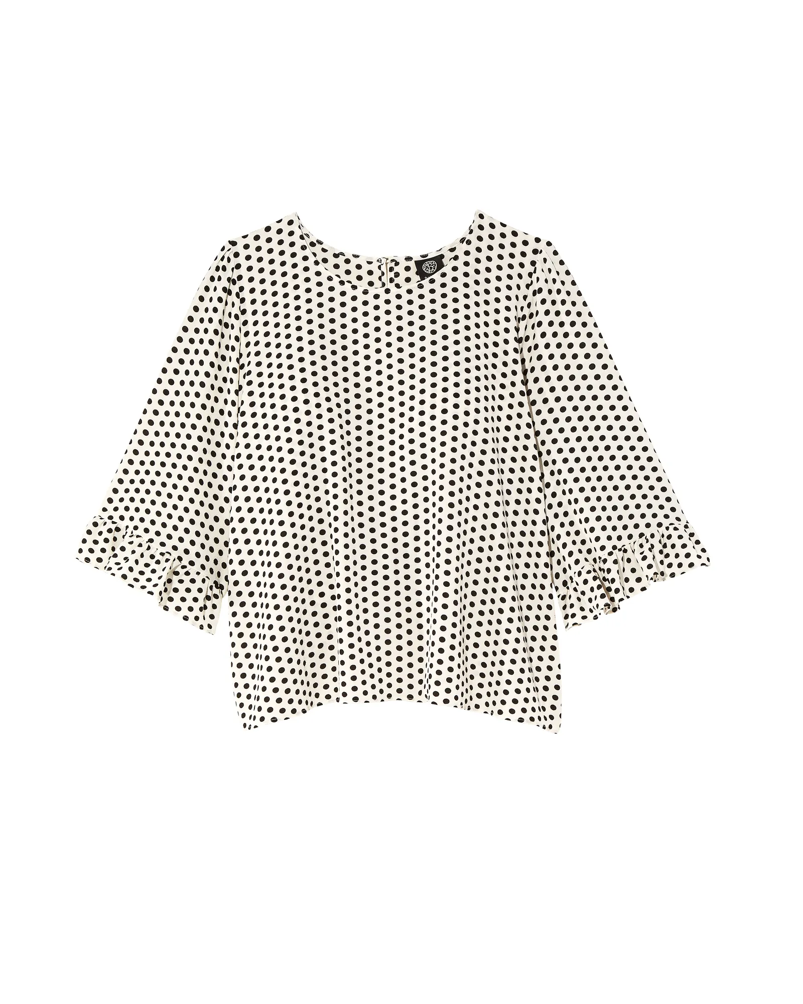 Ruah Woven Blouse | Ivory / Black