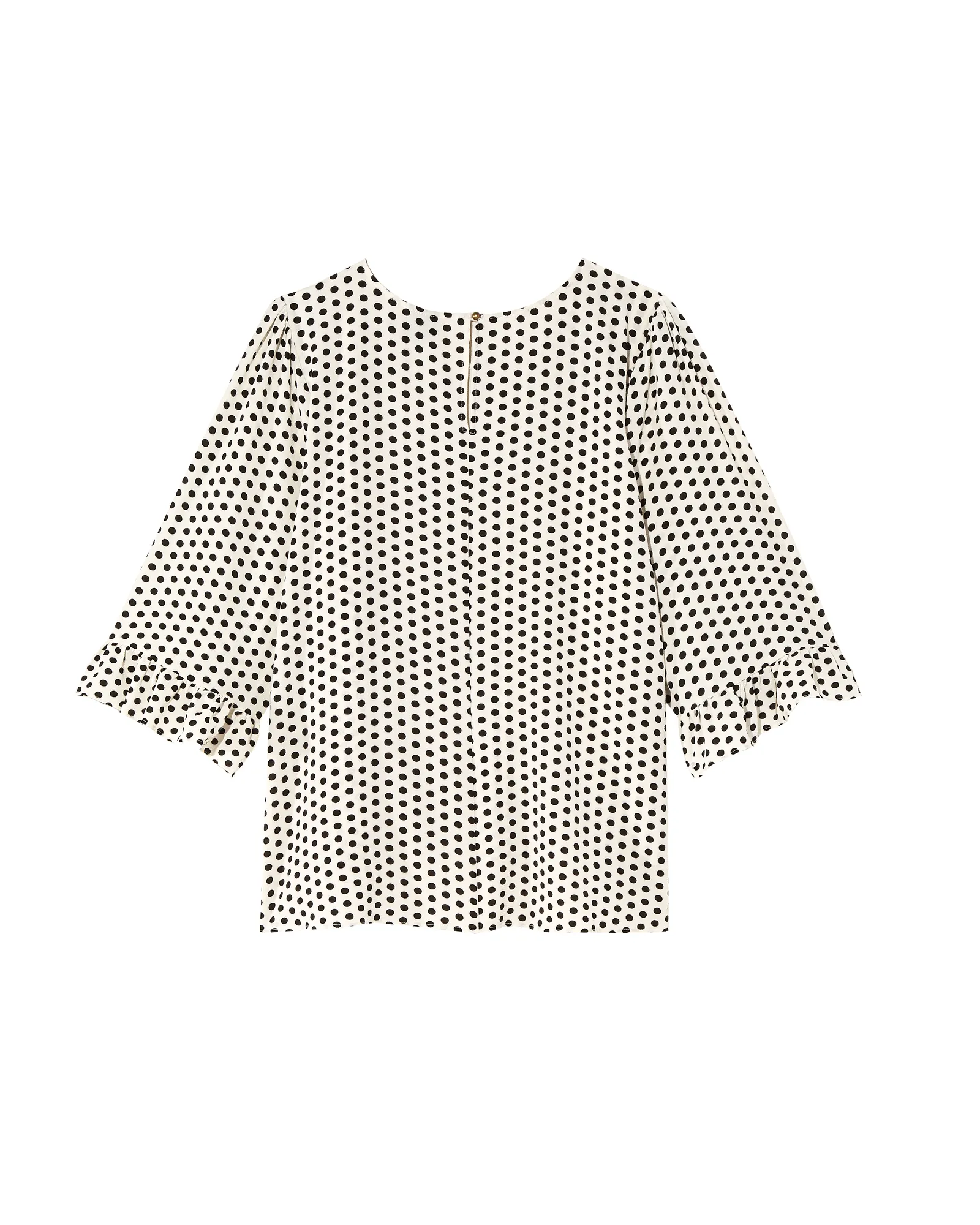 Ruah Woven Blouse | Ivory / Black