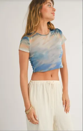 Salty Air Short Sleeve Mesh Crop