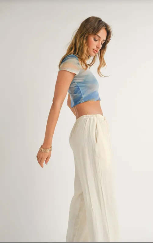 Salty Air Short Sleeve Mesh Crop