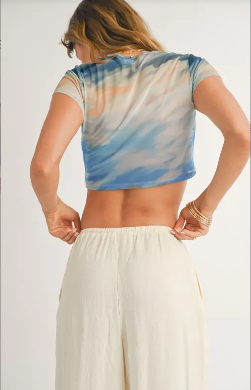 Salty Air Short Sleeve Mesh Crop