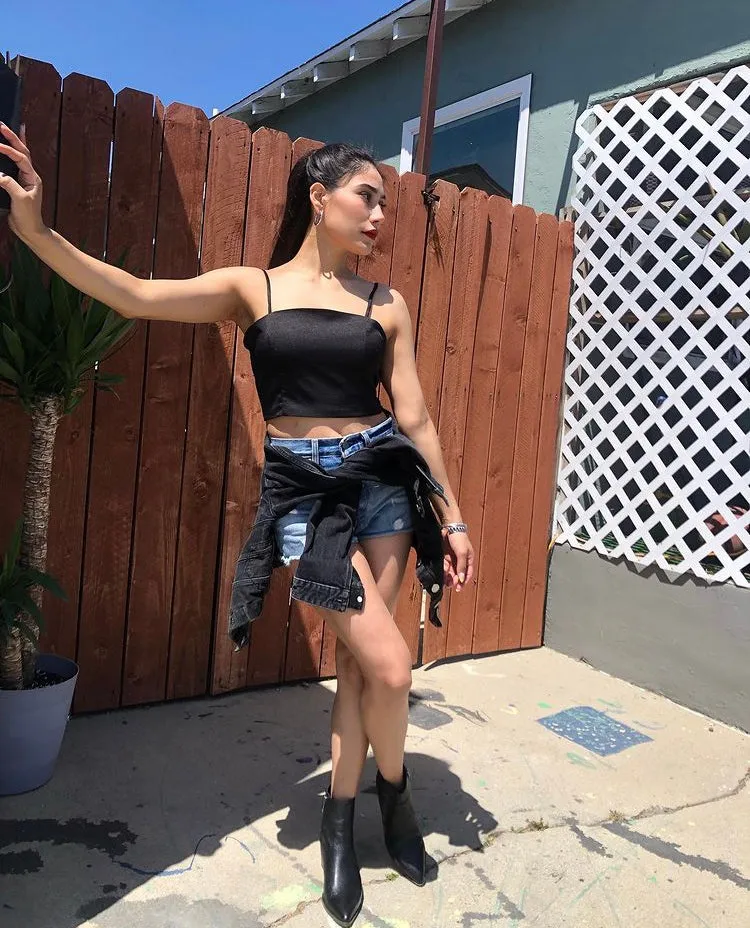 Satin crop top