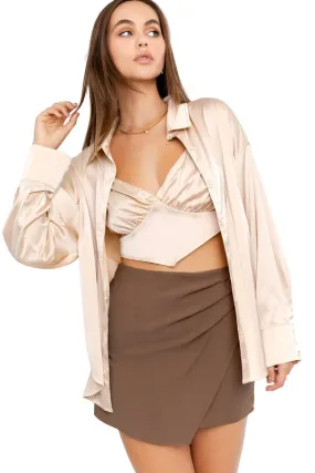 Satin Oversize Shirt