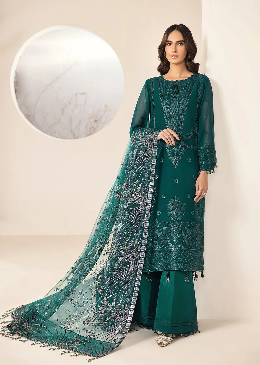 Sea Blue Formal Suit - Alizeh - Lamhay Formals '23 - V15D05 - Giza