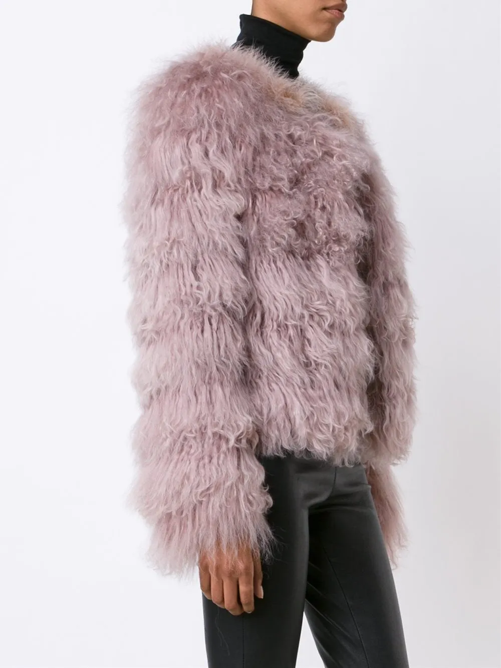 shaggy shearling jacket