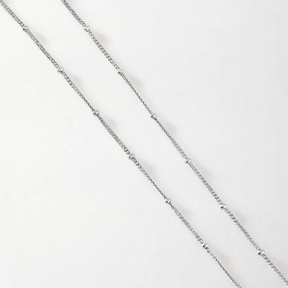 Short Ball Chain Necklace - Silver