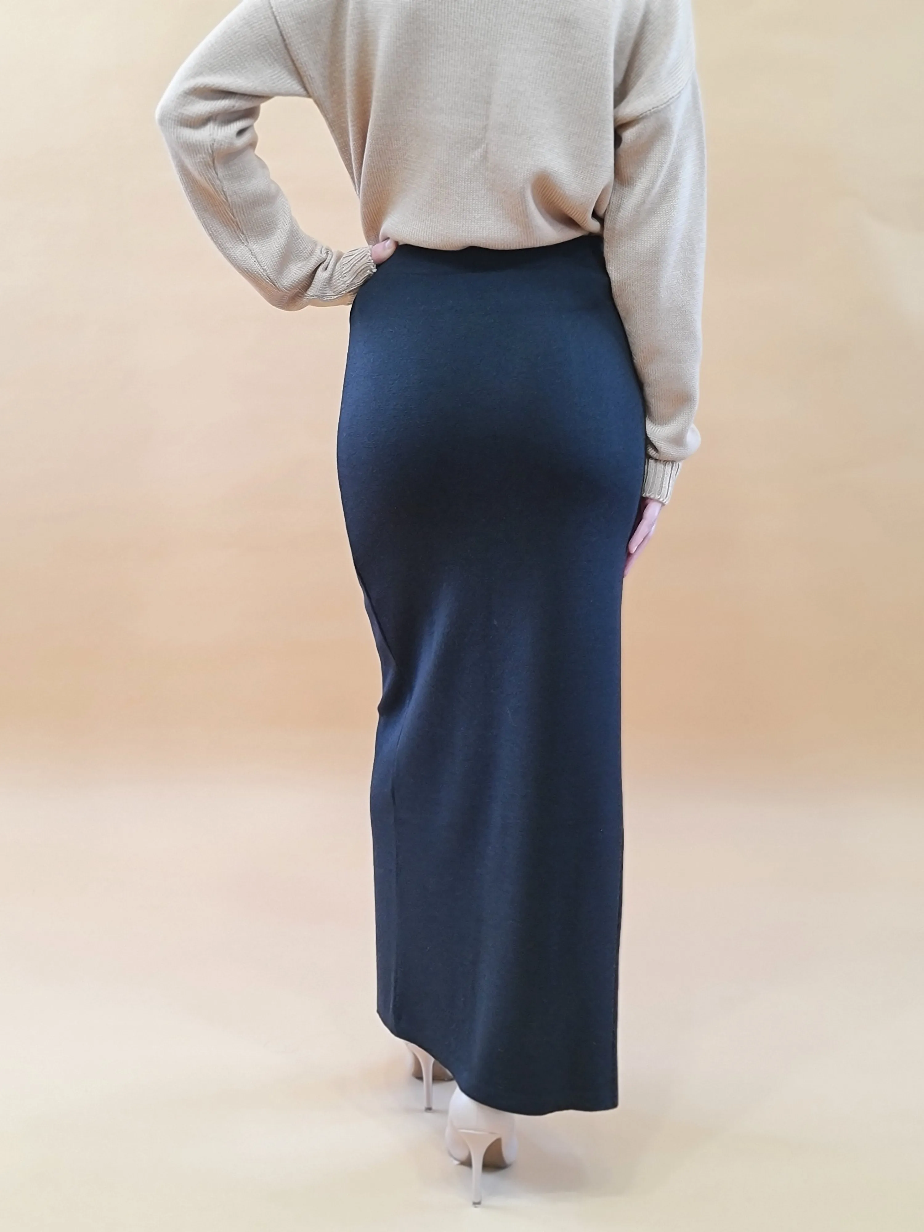 Silenzio Merino Maxi Skirt