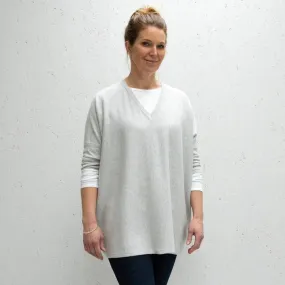 Silver Clara V-Neck Jumper