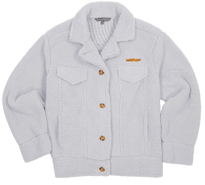 Simply Southern Soft Sherpa Jacket - Grey