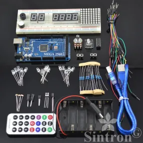 [Sintron] Mega 2560 R3 Starter Kit   USB Cable   RGB LED Module   8 x 8 dot matrix display for Arduino AVR MCU Starter