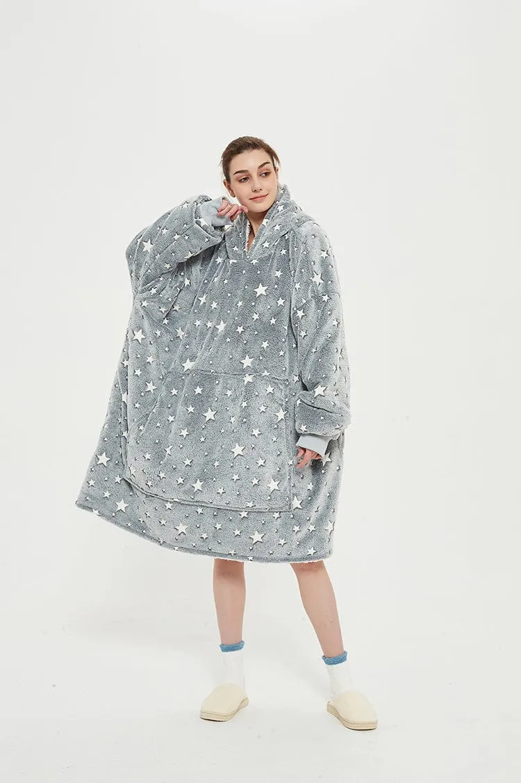 Snuggly™ Oversized Glow In The Dark Blanket Hoodie