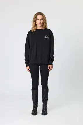 SOCIETY SWEATSHIRT - BLACK