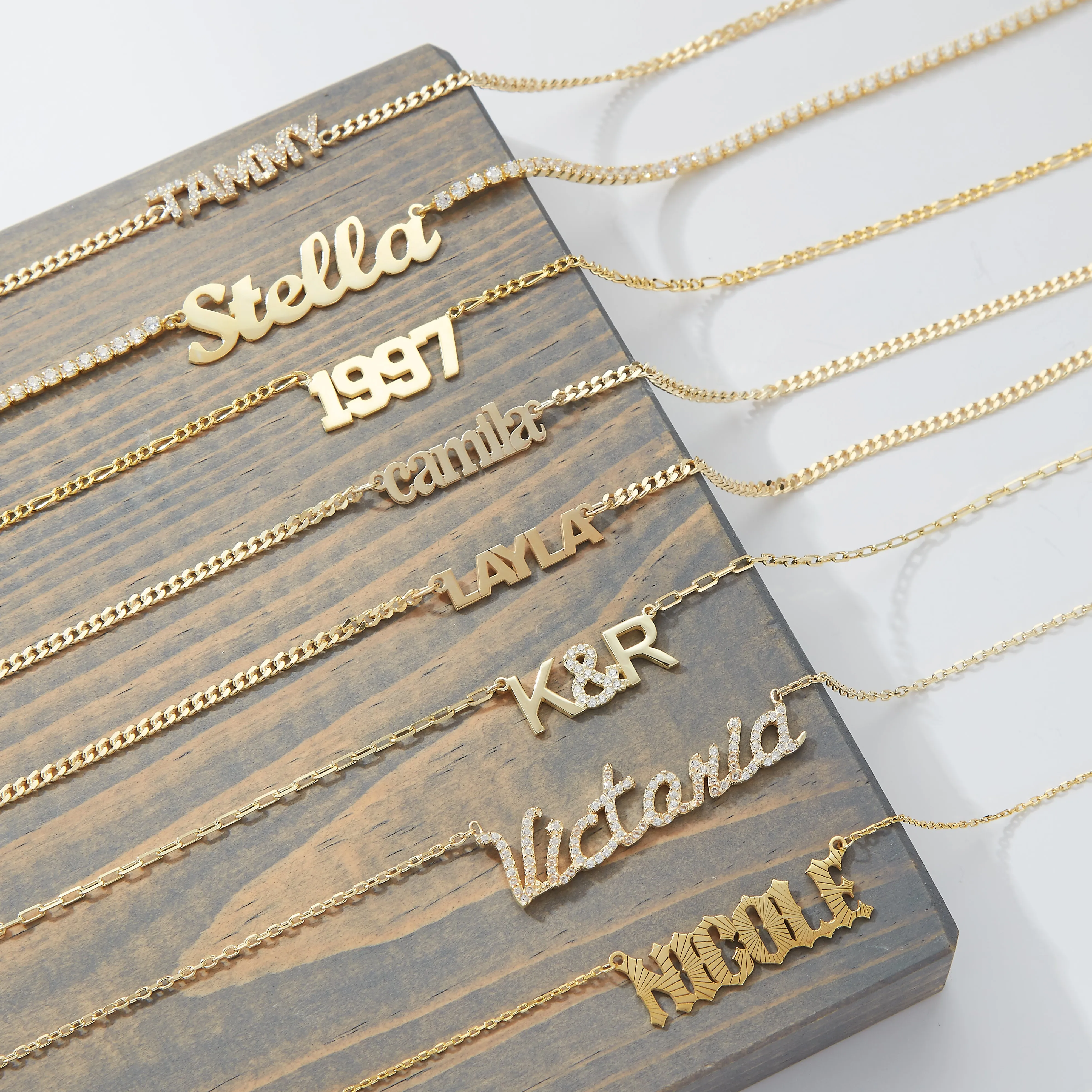 Solid Nameplate Necklace