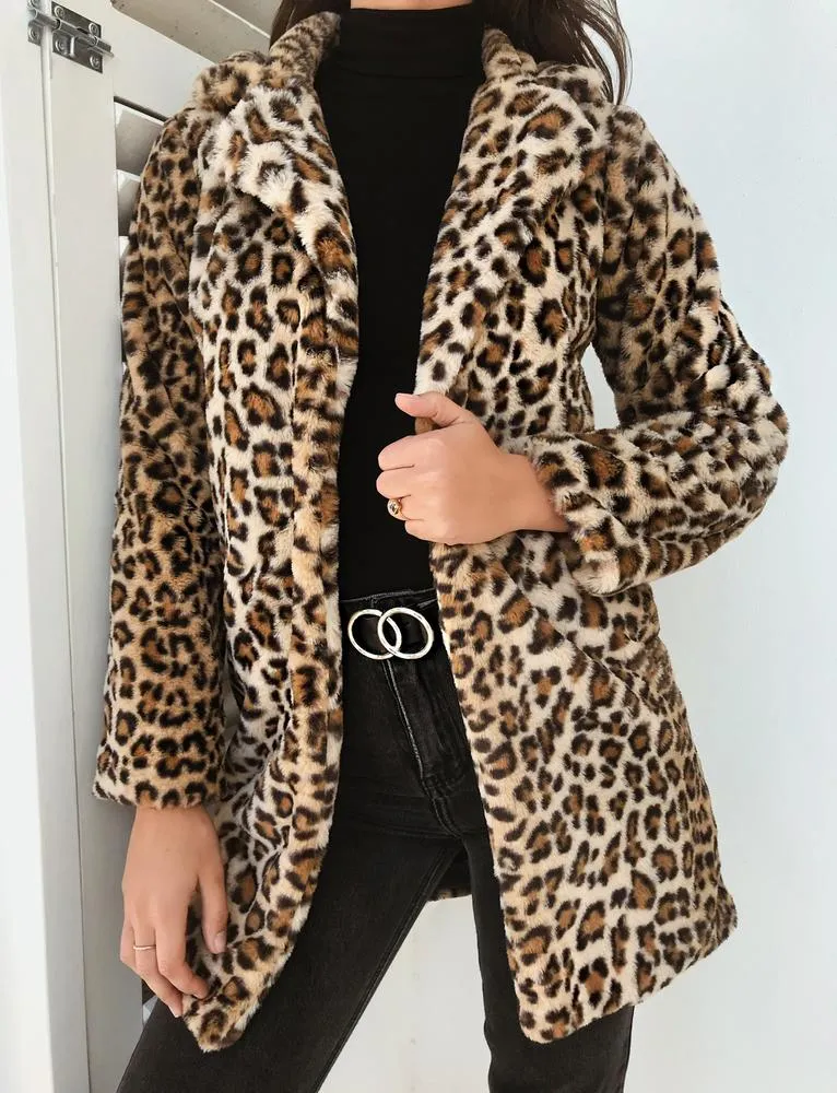 Stefani Coat - Leopard