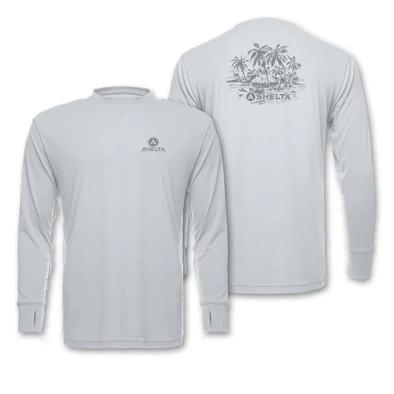 The Shelta L/S Travelr Crew Castaway in Foam White