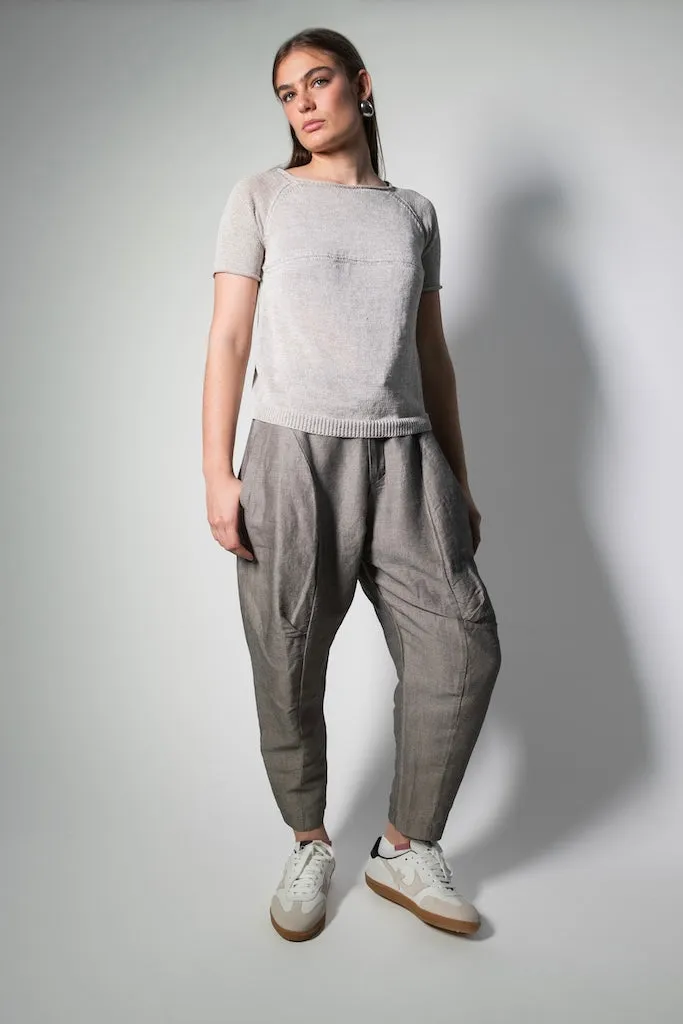 Transit Par Such Textured Grey Pants