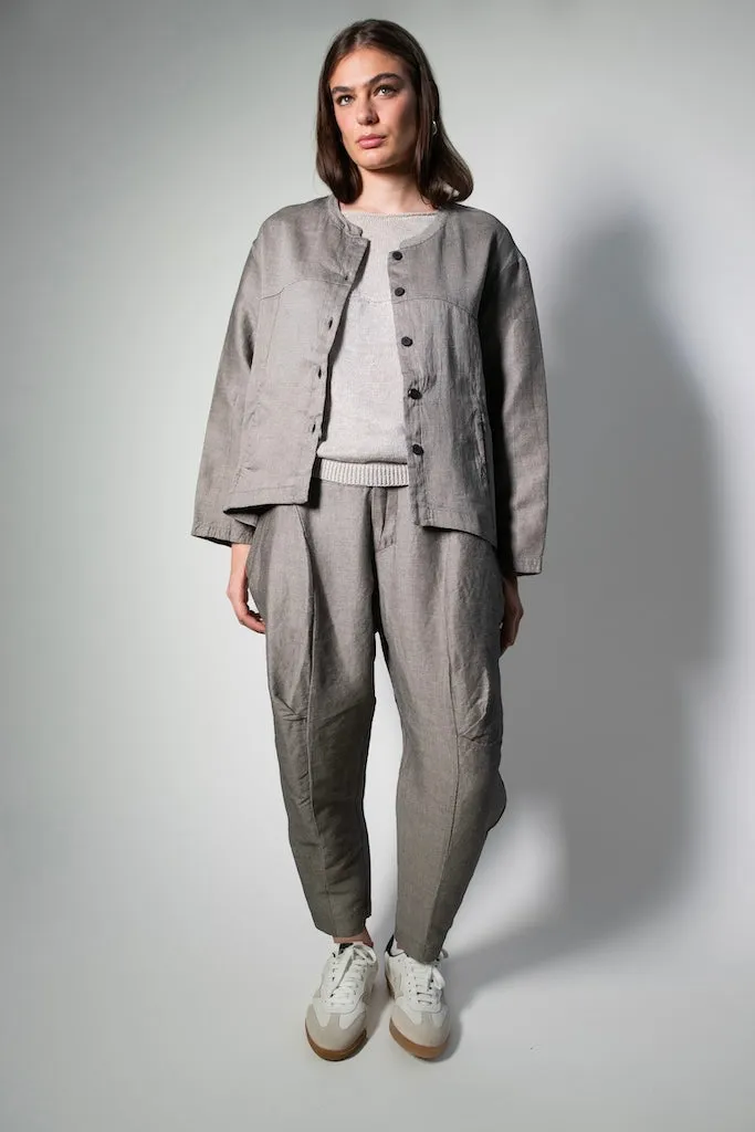 Transit Par Such Textured Grey Pants