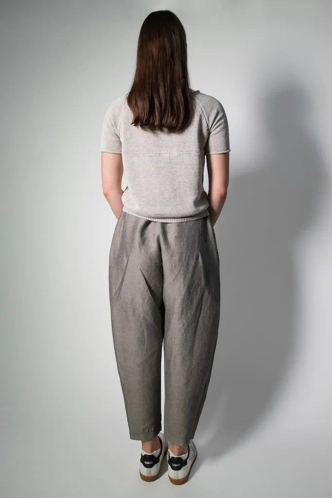 Transit Par Such Textured Grey Pants