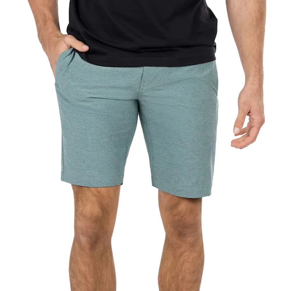 Travis Mathew Sand Harbor Golf Shorts - Heather Silver Pine