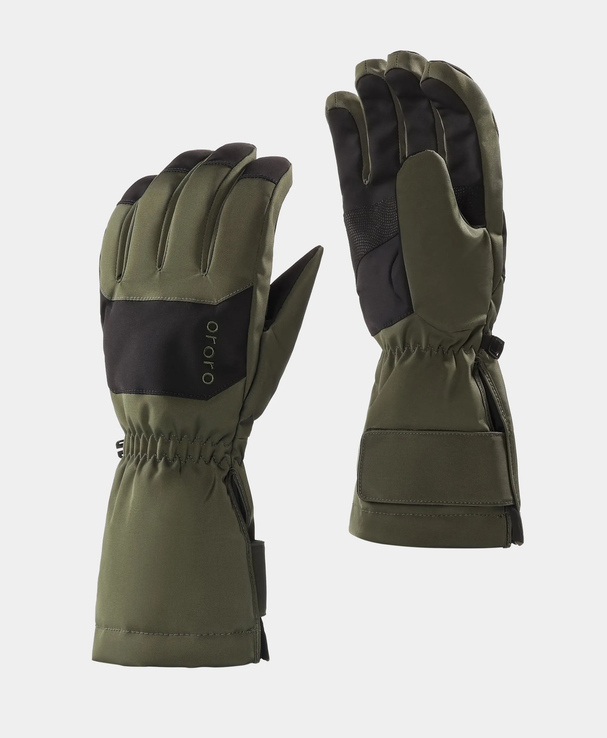 Unisex Shell Gloves - Dark Green / Flecking Grey