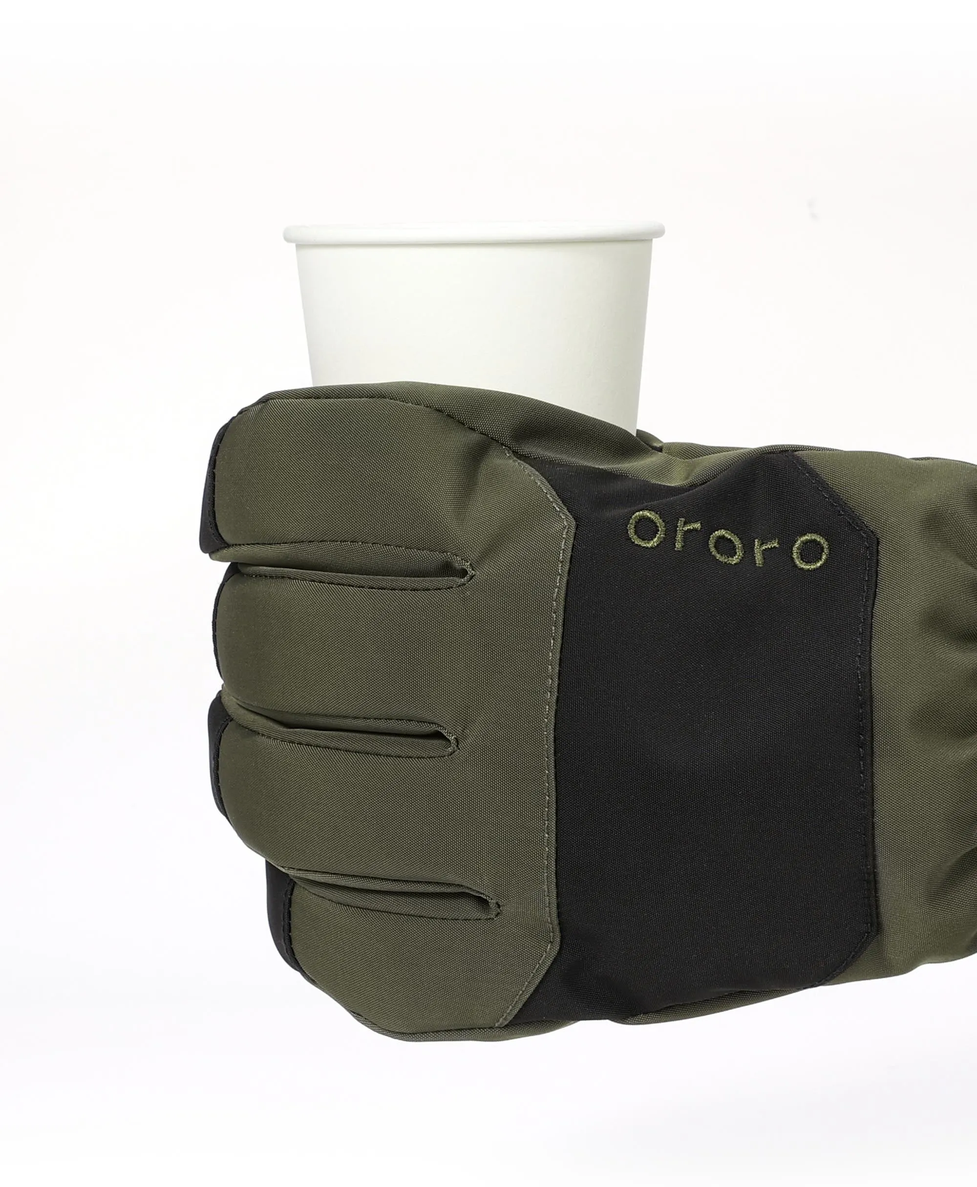 Unisex Shell Gloves - Dark Green / Flecking Grey