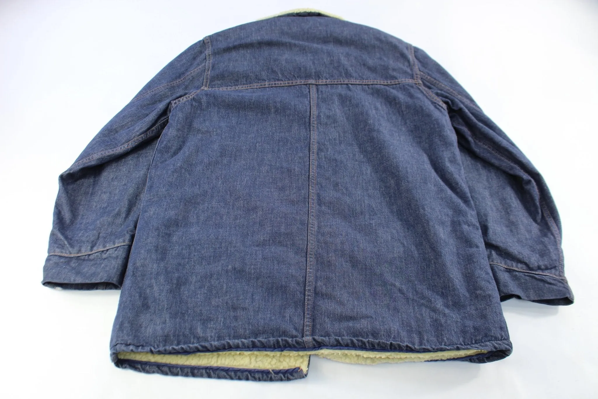 Vintage Sears Roebucks Sherpa Denim Jacket