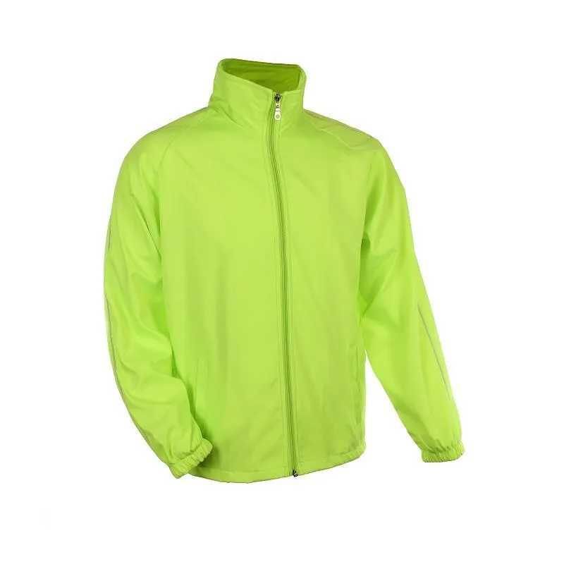 Windbreaker with sleeve accents