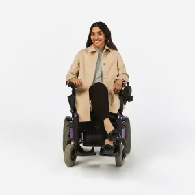 Women's Junction Trenchcoat in a Wheelchair Cut with Magnetic Closures