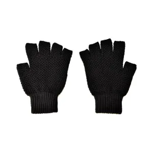 WOMEN'S ROLLERS FINGERLESS GLOVES - BLACK