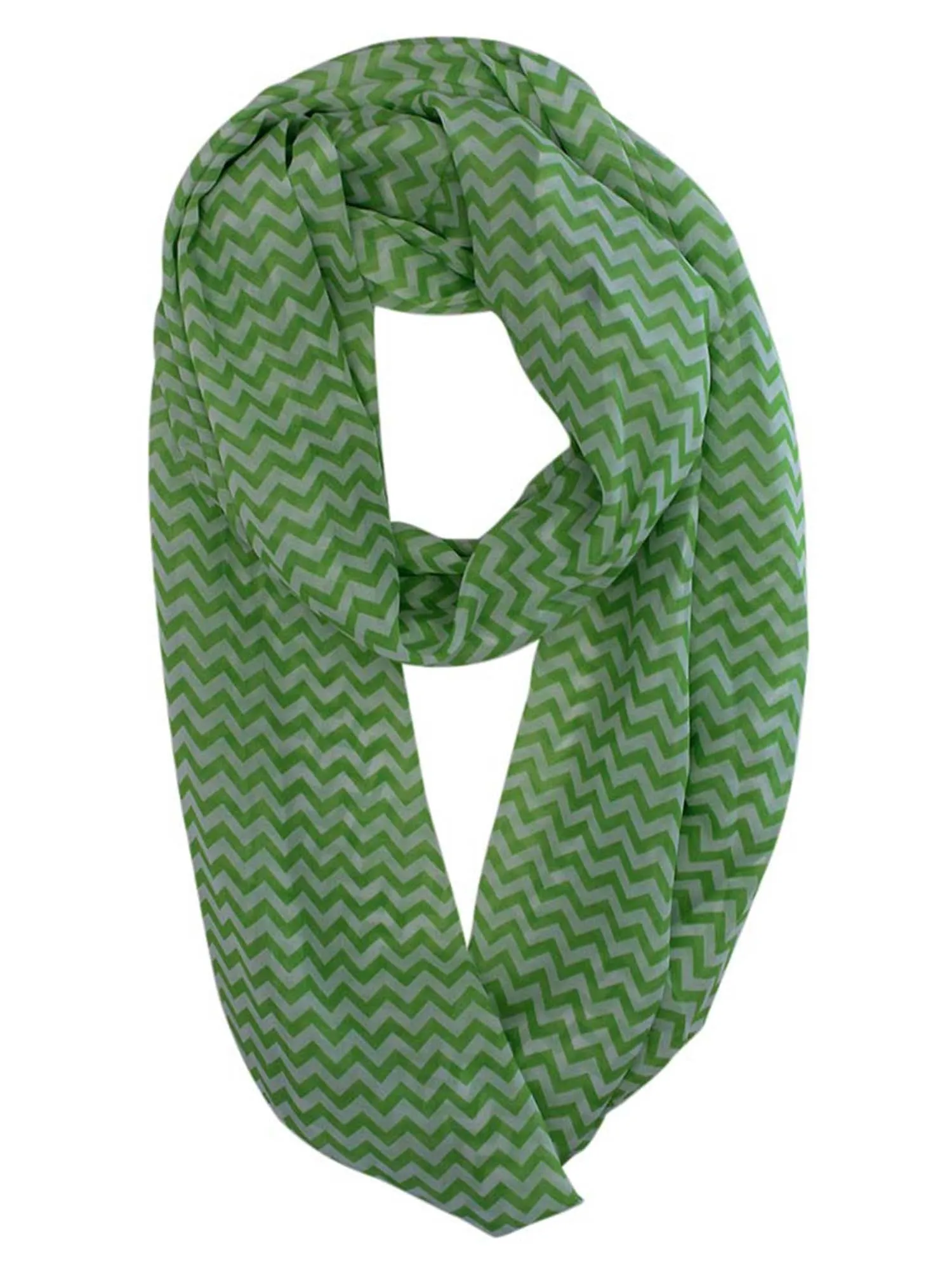 Zigzag Chevron Light Infinity Scarf