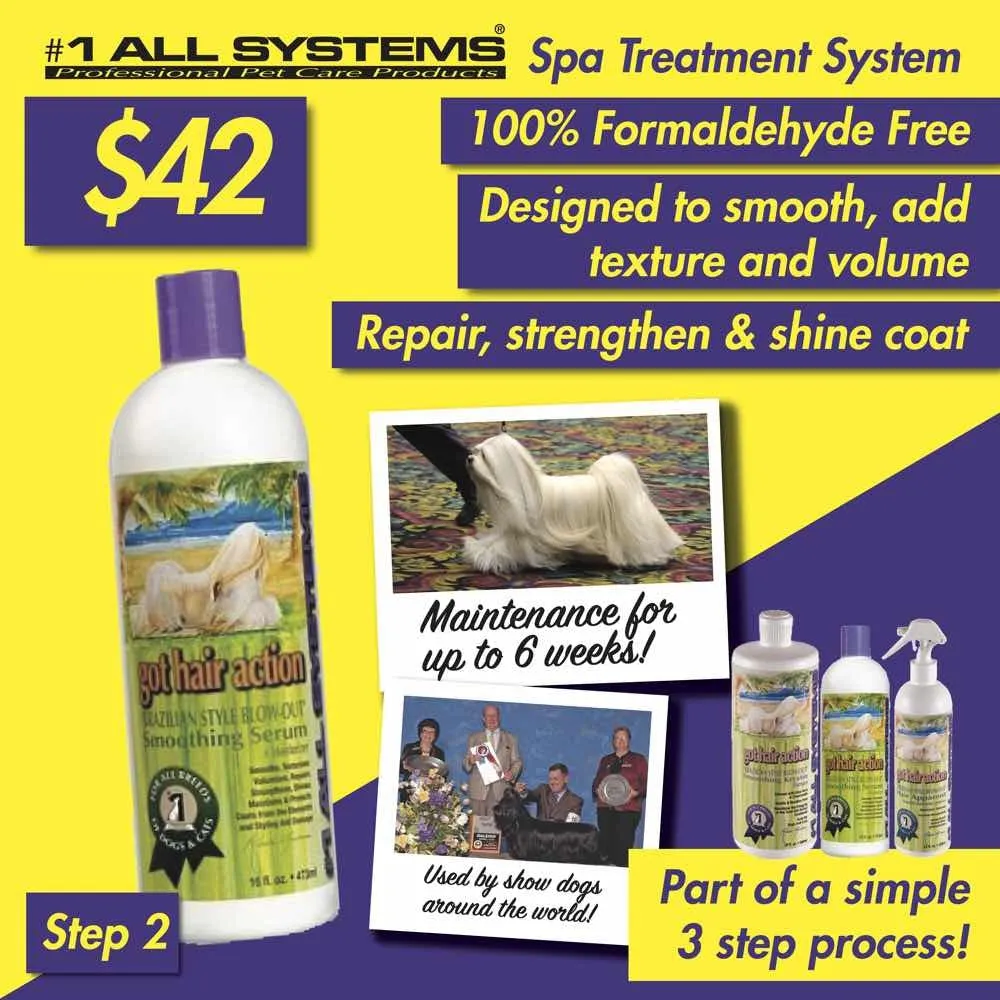 ZZZ #1 All Systems Got Hair Action Smoothing Serum & Moisturizer Pet Conditioner 16oz